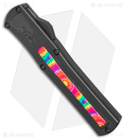 AKC F-20 D/A Dagger OTF Automatic Knife /w Tie Dye Inlay (3.5" Satin)