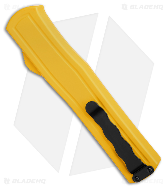 AKC F-20 D/A Spear Point OTF Automatic Knife Yellow (3.6" Satin)