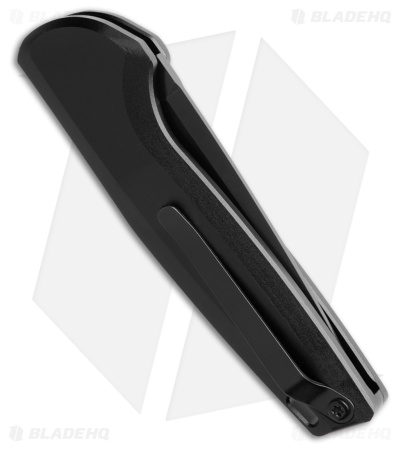 AKC X-Treme Spy Bolster Release Automatic Knife Black Aluminum (2.4" Black D2)