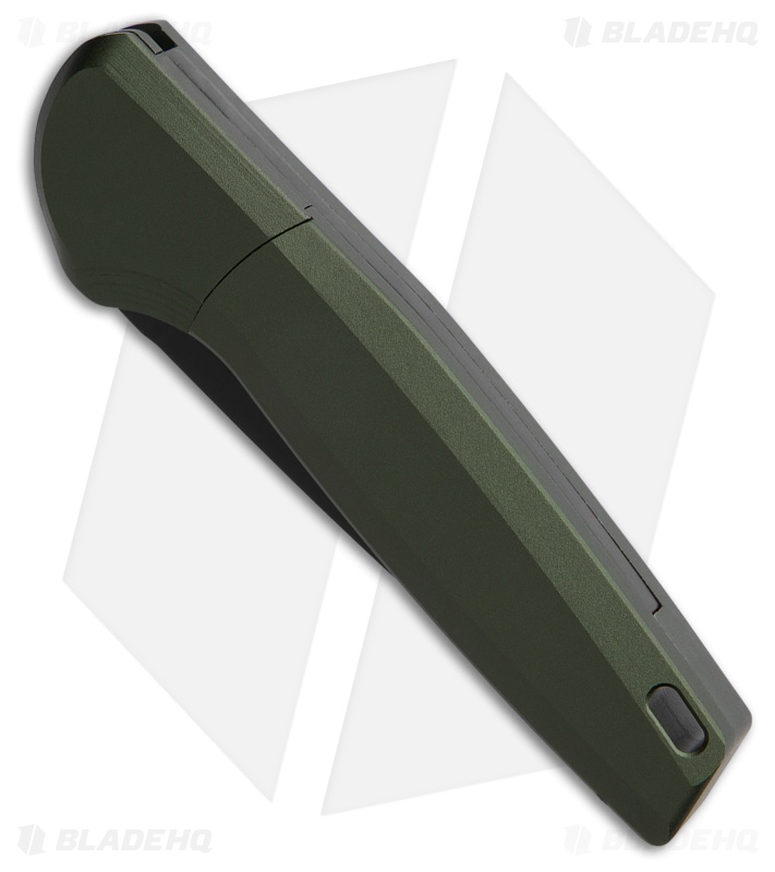 AKC X-Treme Spy Bolster Release Automatic Knife OD Green Al (2.4" Black D2)