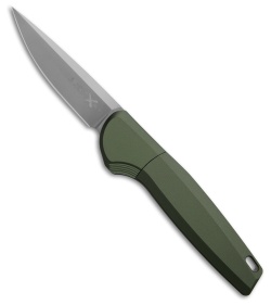 AKC X-Treme Spy Bolster Release Automatic Knife OD Green Al (2.4" Satin D2)