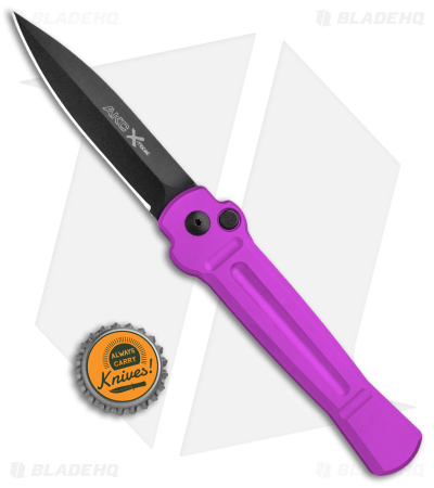 AKC X-treme Ace Automatic Knife Purple (3.6" Black)