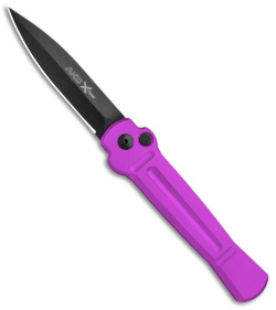 AKC X-treme Ace Automatic Knife Purple (3.6" Black)