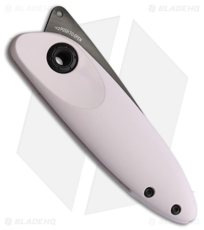 Acta Non Verba Z070 Slip Joint Knife Rose White GRNPU (2.1" DLC Sleipner)