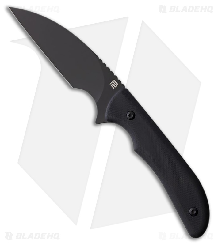 Artisan Cutlery Sea Snake Fixed Blade Knife Black G-10 (3.1" Black PVD)