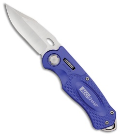 AccuSharp Wheel Lock Sport Knife Blue Aluminum (2.5" Satin)