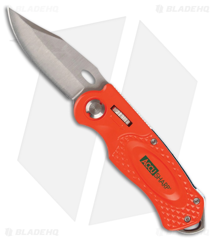 【曜日指定】ak-_-uwa-_-wow-0610 AccuSharp Wheel Lock Sport Knife Orange Aluminum Satin