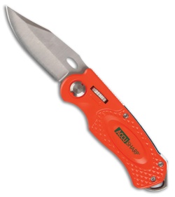 AccuSharp Wheel Lock Sport Knife Orange Aluminum (2.5" Satin)