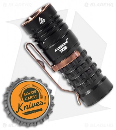 Acebeam TK16 AL EDC Pocket Flashlight Black /w Copper Accents - BHQ