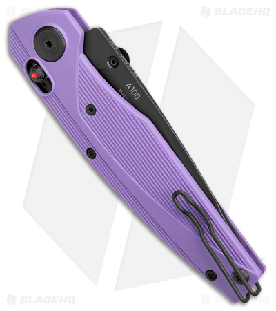 Acta Non Verba Knives A100 A-lock Purple FRN (3.5" Black DLC MagnaCut)