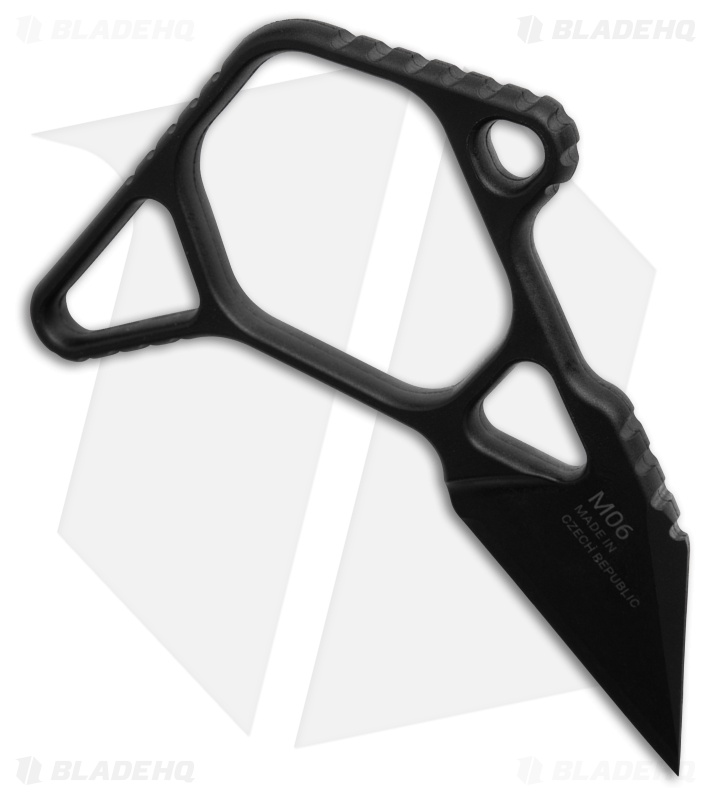 Acta Non Verba Knives M06 GRN Composite Fixed Blade Knife (1.8" Black)