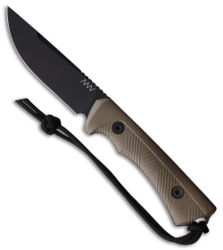 Acta Non Verba Knives P200 Fixed Blade Knife Coyote Polymer (4.1" Black)