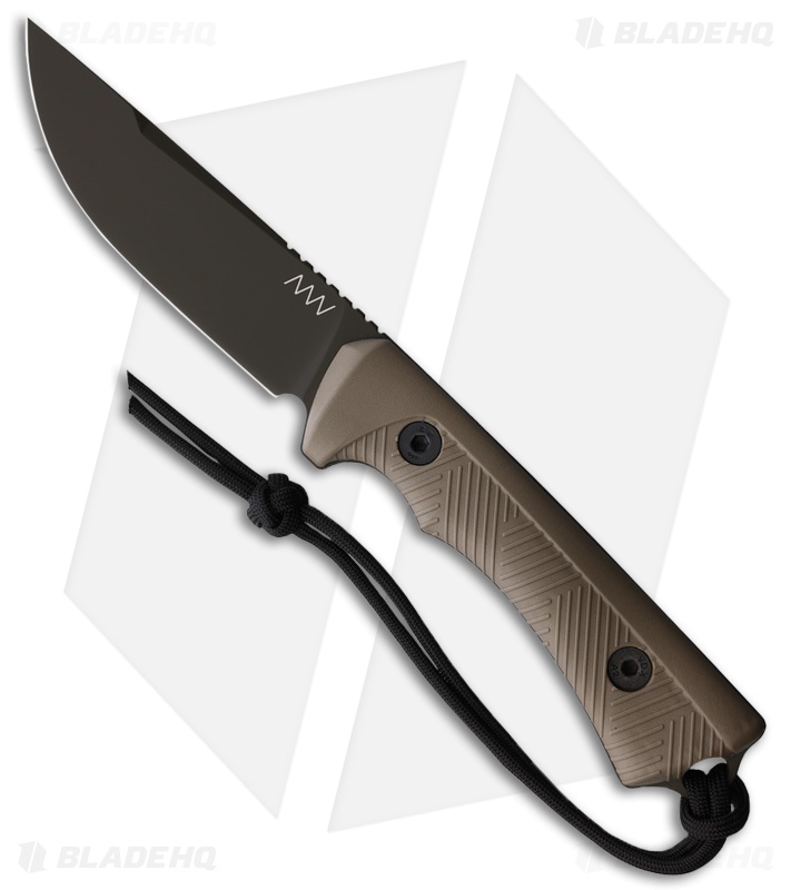 Acta Non Verba Knives P200 Fixed Blade Knife Coyote Polymer (4.1" Olive)