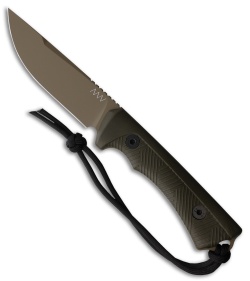 Acta Non Verba Knives P200 Fixed Blade Knife Olive Polymer (4.1" Coyote)