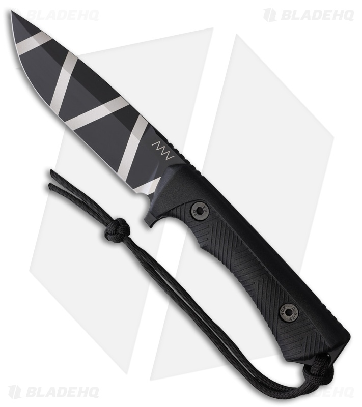 Acta Non Verba Knives P250 Fixed Blade Knife Black GRN (4.7" Black Cerakote)