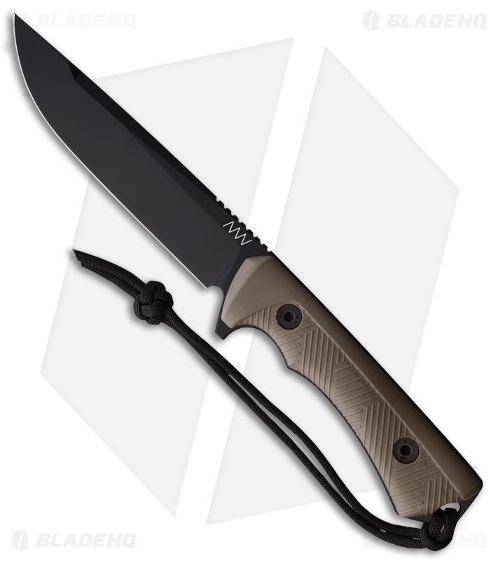 Acta Non Verba Knives P300 Fixed Blade Knife Coyote Polymer (5.1" Black)