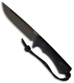 Acta Non Verba Knives P300 Fixed Blade Knife Black Polymer (5.1" Olive)