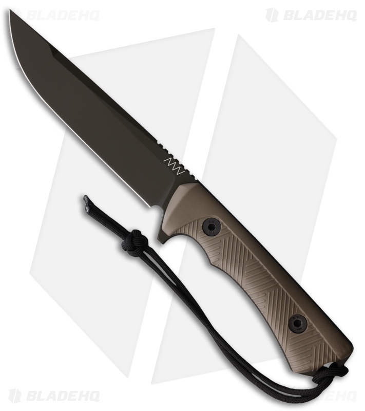 Acta Non Verba Knives P300 Fixed Blade Knife Coyote Polymer (5.1" Olive)