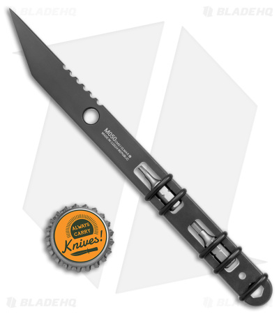 Acta Non Verba M050 Tanto Fixed Blade Knife Black (1.25" DLC ELMAX)