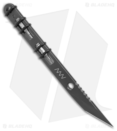 Acta Non Verba M050 Tanto Fixed Blade Knife Black (1.25" DLC ELMAX)