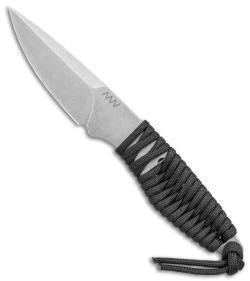 Acta Non Verba P100 Fixed Blade Knife Blk Paracord/Blk Kydex (3" Stonewash)