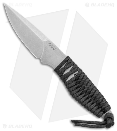 Acta Non Verba P100 Fixed Blade Knife Blk Paracord/Blk Kydex (3" Stonewash)