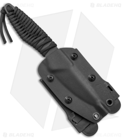 Acta Non Verba P100 Fixed Blade Knife Blk Paracord/Blk Kydex (3" Blk Cerakote)