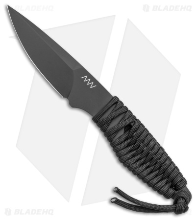 Acta Non Verba P100 Fixed Blade Knife Blk Paracord/Blk Kydex (3" Blk Cerakote)