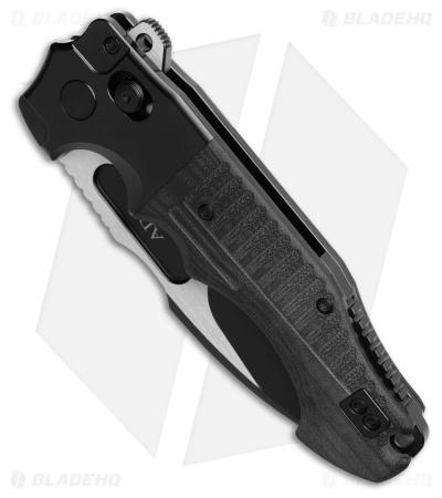 AdV Tactical Bull Shark G2 Crossbar Lock Knife Black Ti/Black G-10 (4" Two-Tone)