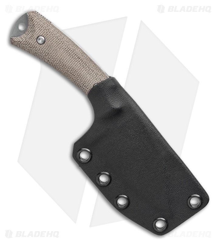 Akeron La Sanction Bastinelli Fixed Blade Knife Green G10 (3" Stonewash)