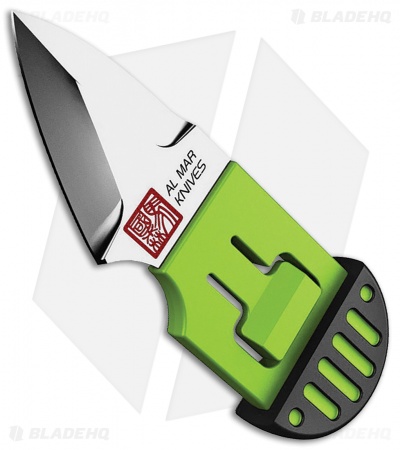 Al Mar Stinger Keychain Knife Green/Black (1.3" Satin) 