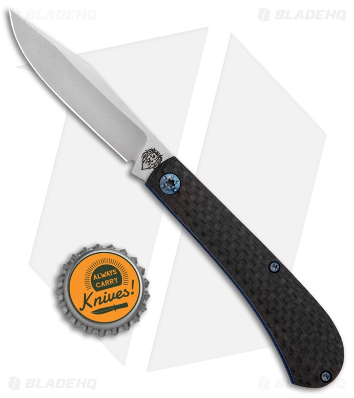 Alphahunter Tactical/Gatorbud Knives Gator Tooth Slip Joint Knife CF (3" Satin)