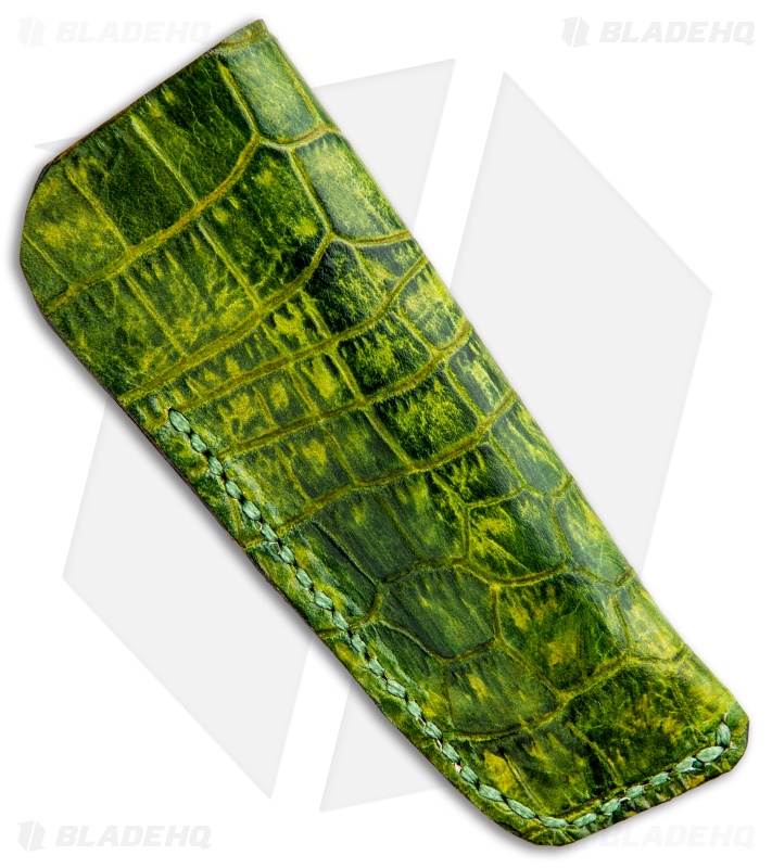 Alphahunter Tactical/Gatorbud Gator Tooth Slip Joint Knife Green G-10 (3" Satin)
