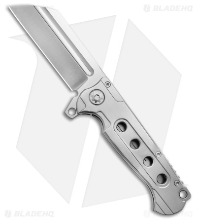 AdV Tactical Mini Butcher Frame Lock Knife Gray Titanium (3.4" Satin)