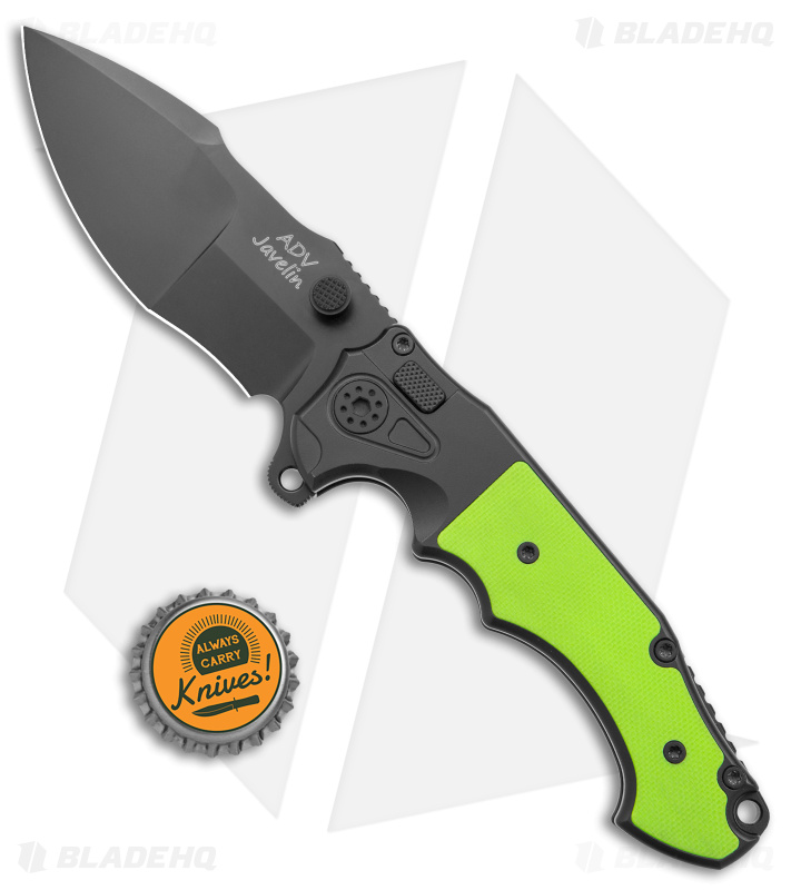 Andre de Villiers Mini Javelin Knife Neon Green - Blade HQ