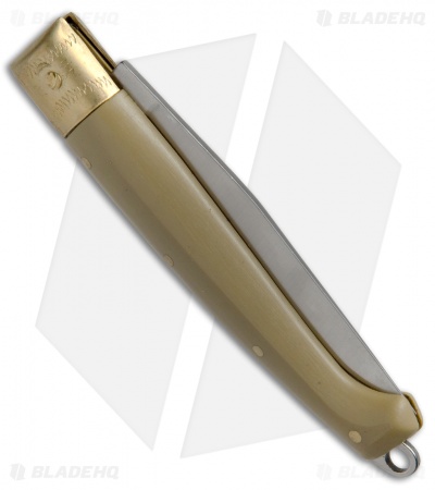 Antonini Knives Small Pattada Friction Lock Knife Sim Horn (3.1" Satin) 637/FC