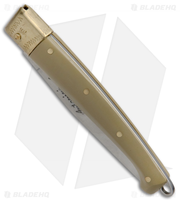 Antonini Knives Small Pattada Friction Lock Knife Sim Horn (3.1" Satin) 637/FC