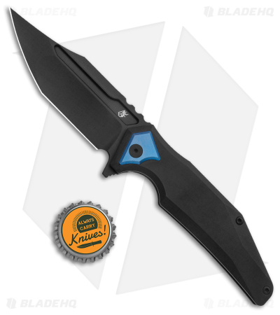 Arcane Design The ABYSS Frame Lock Knife Black Titanium (3.5" Black M390)