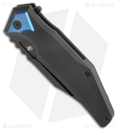 Arcane Design The ABYSS Frame Lock Knife Black Titanium (3.5" Black M390)