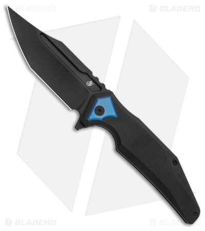 Arcane Design The ABYSS Frame Lock Knife Black Titanium (3.5" Black M390)