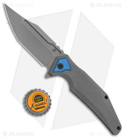 Arcane Design The ABYSS Frame Lock Knife Gray Titanium (3.5" SW M390)