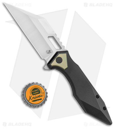 Arcane Design The CRAWLER Frame Lock Knife Black Titanium (3.6" Satin M390)