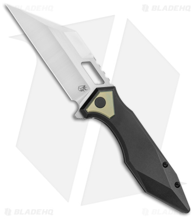 Arcane Design The CRAWLER Frame Lock Knife Black Titanium (3.6" Satin M390)