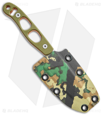 Argali Serac Fixed Blade Knife OD Green G-10 (3.5" SW) First Lite Fusion Sheath