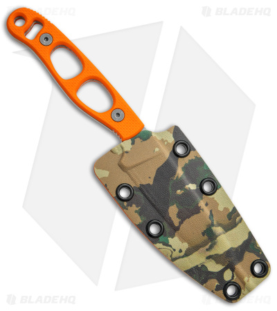 Argali Carbon Fixed Blade Knife Orange G-10 (3.25" SW) Sunset/Fusion Sheath