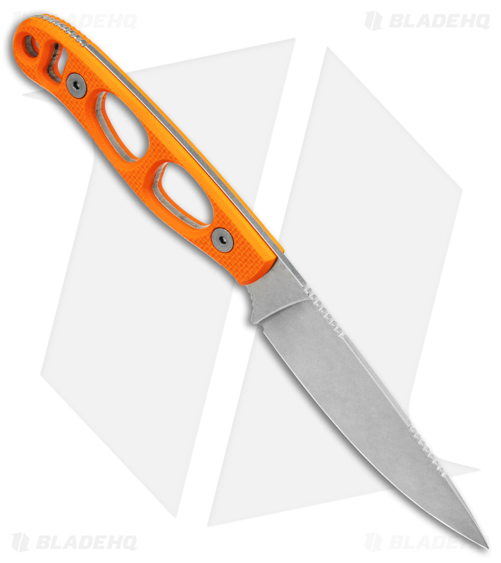 Argali Carbon Fixed Blade Knife Orange G-10 (3.25" SW) Sunset/Fusion Sheath