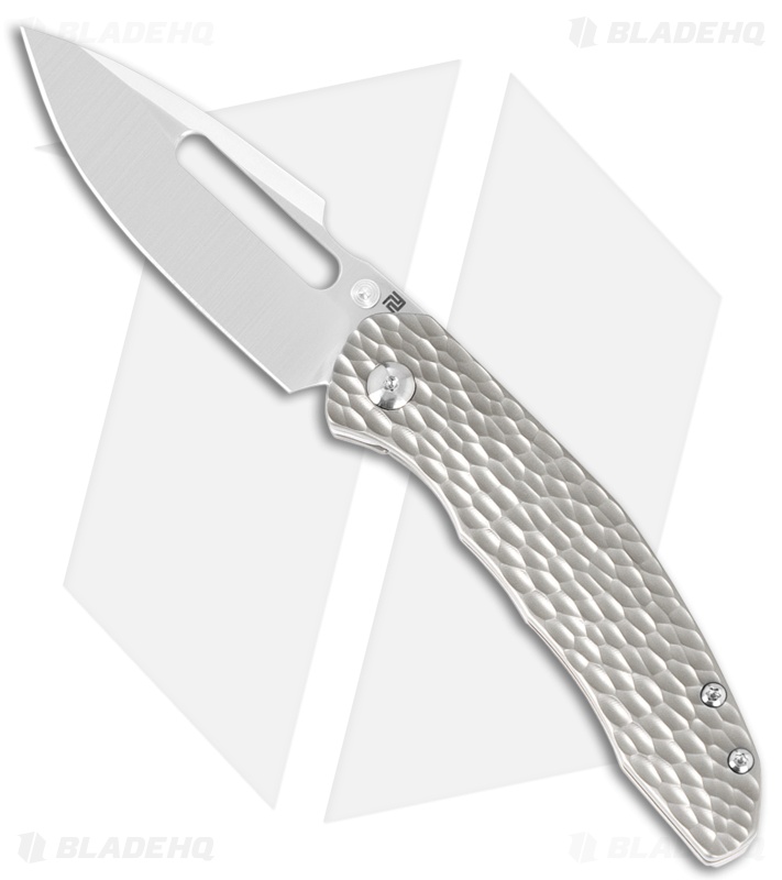 Artisan Cutlery Boa Frame Lock Knife Gray Textured Titanium (3.1" Sand Polish)