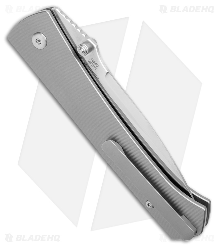 Artisan Cutlery Andromeda Button Lock Knife Gray Titanium (3.5" Polish)
