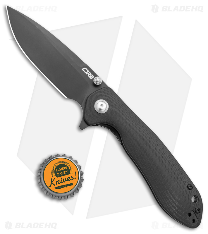 CJRB Scoria Liner Lock Knife Black G-10 (3.5" Black)*DISCOUNT*