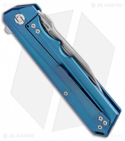 Artisan Cutlery Littoral Frame Lock Knife Blue Titanium (3.75" Stonewash)